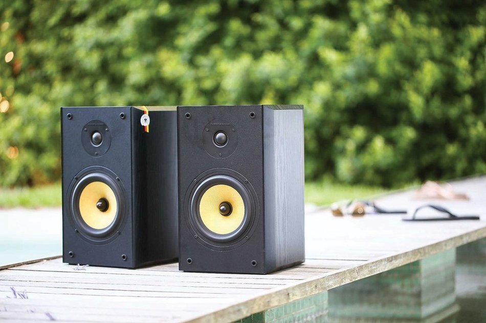 Thonet and Vander Kugel 2.0 700 Watts Wood Bookshelf Speakers with Bluetooth Compatibility Plus Wireless Remote... N5