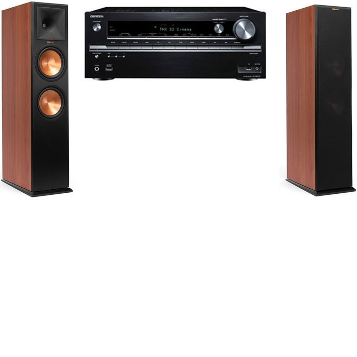 Klipsch RP-280F Tower Speakers CH - Onkyo TX - NR838