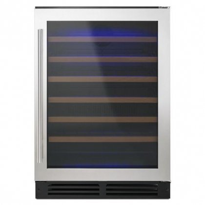 Whirlpool WUW35X24DS 24" Undercounter Wine Center with 51 Bottle Capacity Custom Temperature Control Towel Bar...