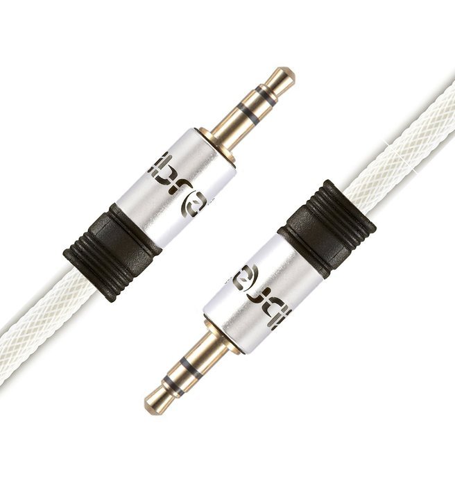 IBRA 3 Feet 3.5mm Auxiliary Audio Jack Cable AUX Cable - Gun N21