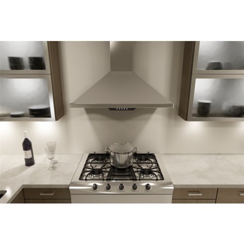Miseno MH00130CS 750 CFM 30 Inch Stainless Steel Wall Mounted Range Hood with Du, Stainless Steel N3