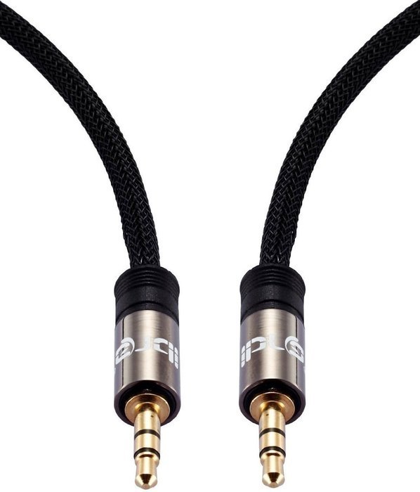 IBRA 3 Feet 3.5mm Auxiliary Audio Jack Cable AUX Cable - Gun N24