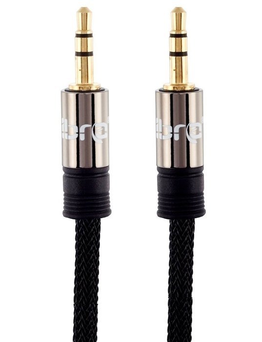 IBRA 3 Feet 3.5mm Auxiliary Audio Jack Cable AUX Cable - Gun N25