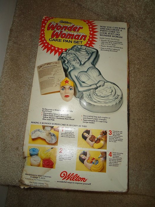 Wilton Wonder Woman Cake Pan (502-7679, 1978) Retired N3