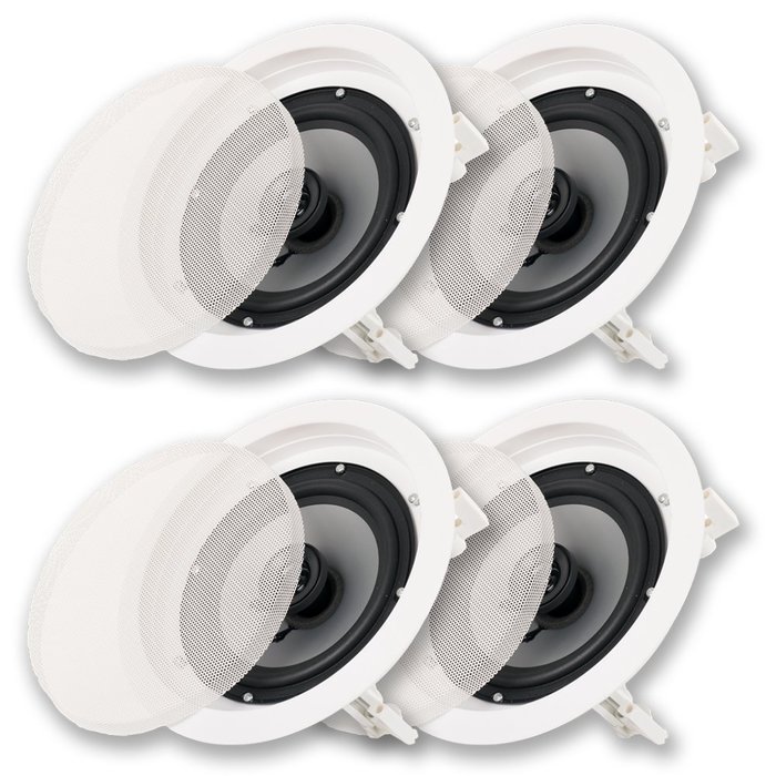 Acoustic Audio CS-IC62-2PR 250 Watt 6.5" 2-Way Home Theater In-Wall/Ceiling Speakers (2-Pair)