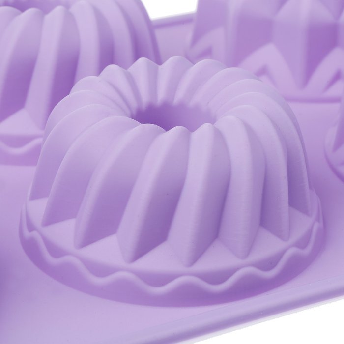 Silikomart 6 Cavity Cake Mold, Lilac N3