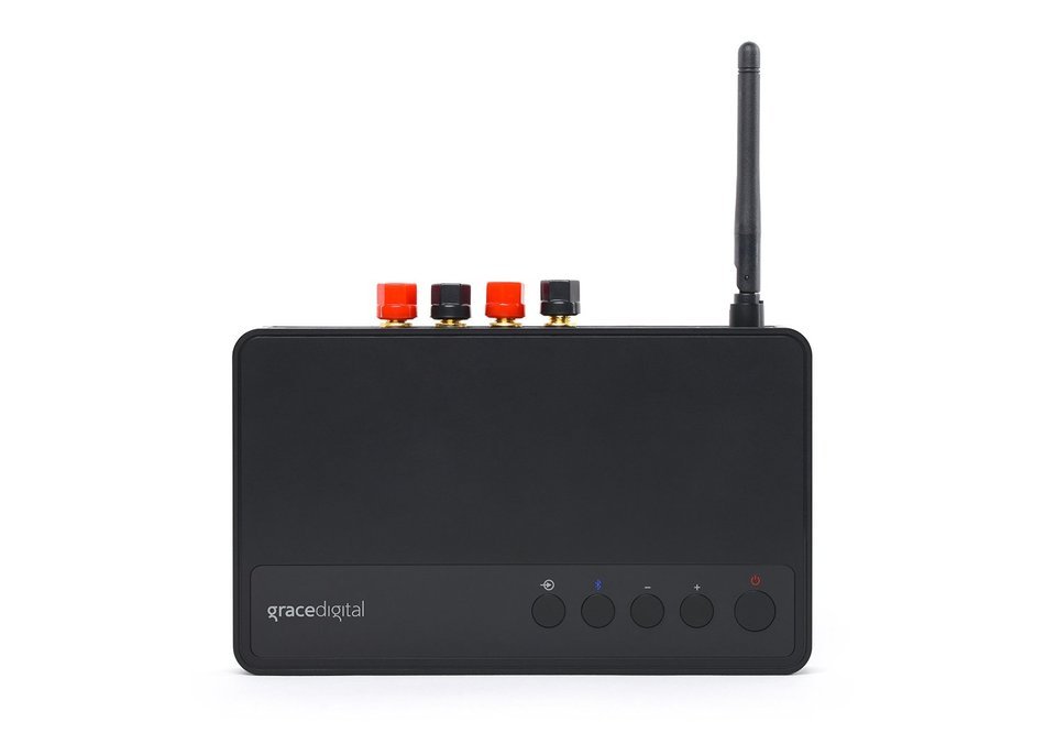 Grace Digital GDI-BTAR252 50W Integrated Stereo Amplifier with Built-In Bluetooth Wireless Receiver (Black) N2