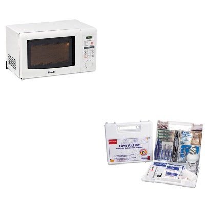 KITAVAMO7191TWFAO223U - Value Kit - Avanti 0.7 Cubic Foot Capacity Microwave Oven (AVAMO7191TW) and FIRST AID...