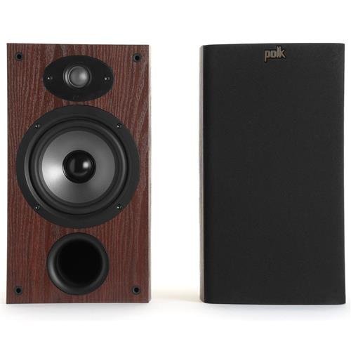 Polk Audio 2x TSx 220B 2-Way Bookshelf Speaker with 6.5" Driver, 42Hz-25kHz, Pair, Cherry