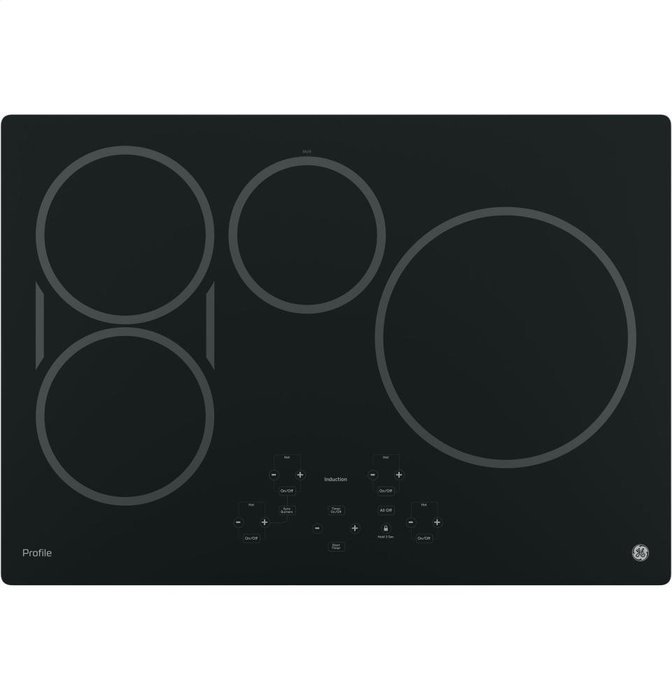 GE Profile PHP9030DJBB 30" Built-in Induction Cooktop with 4 Elements Digital Touch Controls Melt Setting and... N2