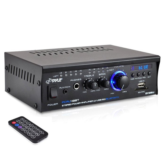 Pyle Home PCAU15A 2 x 15 Watts Mini Power Amplifier with LED Display N11