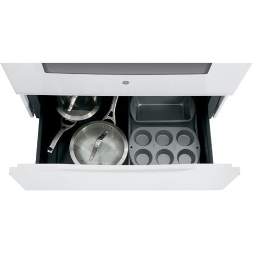 GE JB630DFWW 30" White Electric Smoothtop Range N2