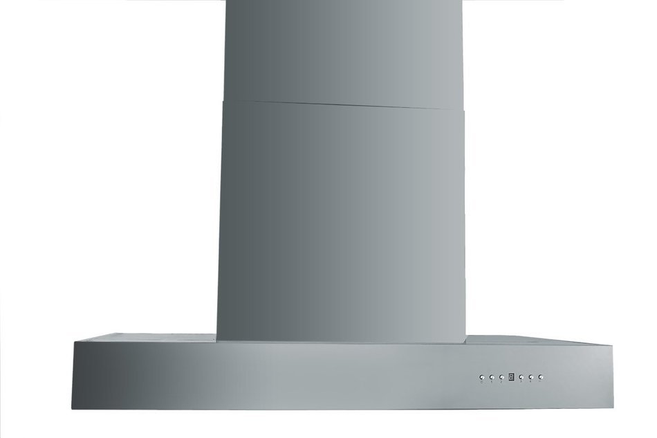 Z Line KECOMi-42-LED 1200 CFM Pro Island Range Hood with Baffle Filters, 42-Inch N3