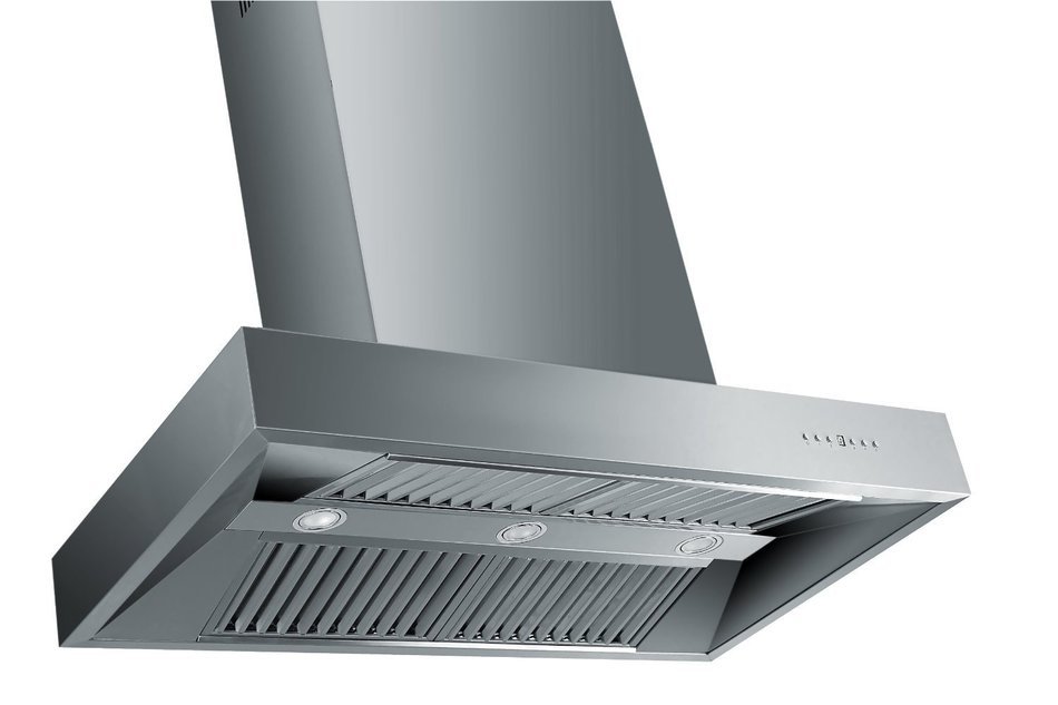 Z Line KECOMi-42-LED 1200 CFM Pro Island Range Hood with Baffle Filters, 42-Inch N4