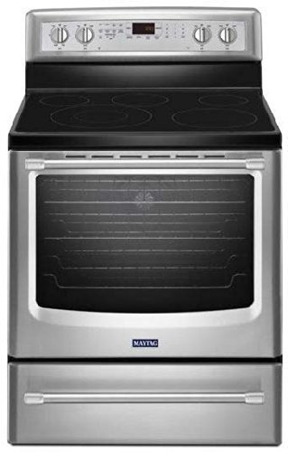 Maytag MER8800DS 30" Stainless Steel Electric Smoothtop Range - Convection N2