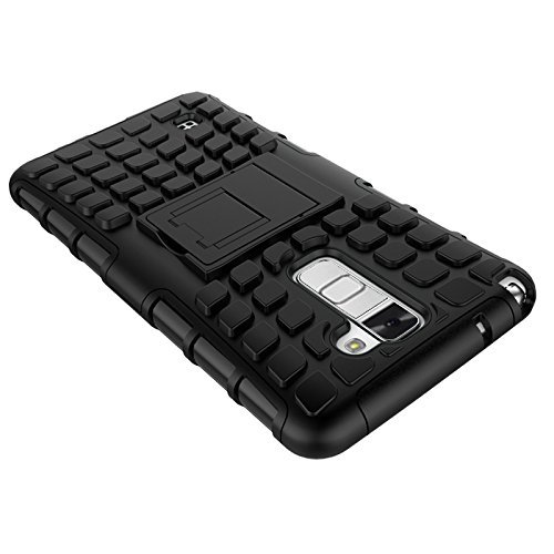 LG Stylus 2 Case, MCUK Heavy Duty Rugged Dual Layer - Soft/Hard Shell 2 in 1 Tough Protective Cover Case with... N19