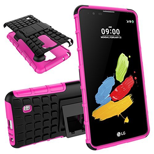 LG Stylus 2 Case, MCUK Heavy Duty Rugged Dual Layer - Soft/Hard Shell 2 in 1 Tough Protective Cover Case with... N20
