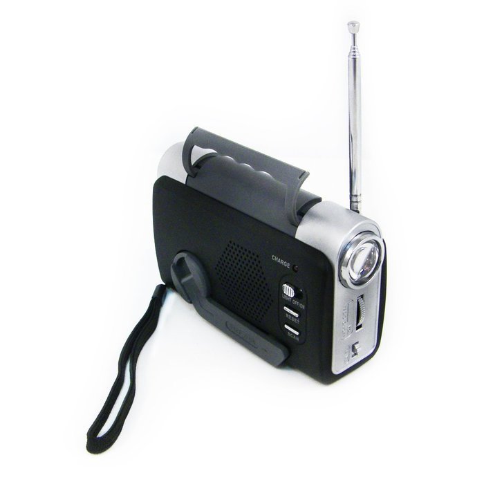 4-in-1 Emergency Multi-Function Survival FM Weather Band Radio & LED Flashlight N2