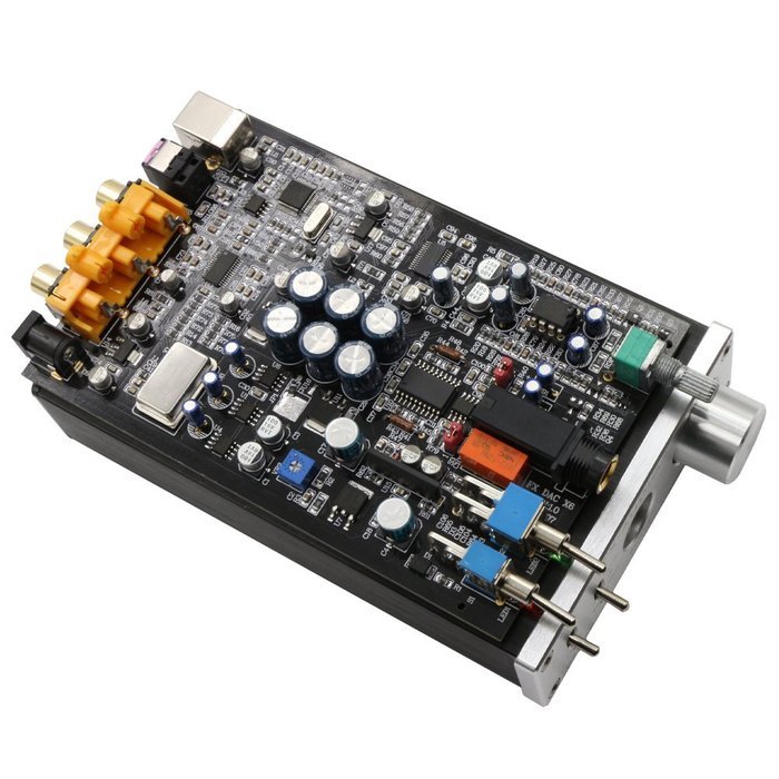 FX Audio DAC-X6 24BIT/192 Optical/Coaxial/USB Digital Audio Amplifier DAC Decoder (Black) N4