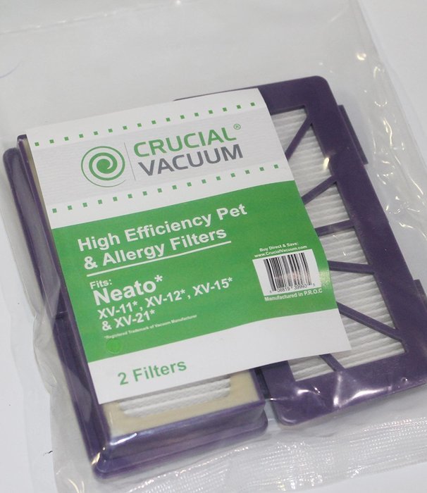 2 Neato Batteries & 2 XV Pet & Allergy Filters; Fits XV-11, XV-12 & XV-15 Robotic Floor Vacuums; Designed & Engineereed... N2