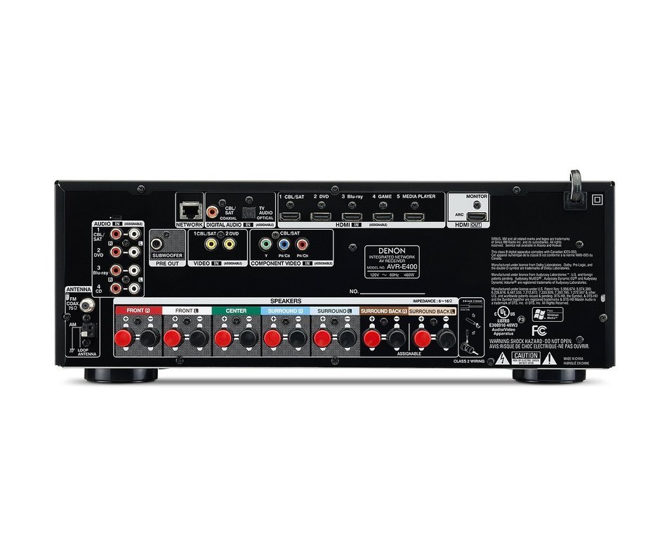 Denon AVR-E400 7.1 Integrated Network AV Surround Receiver with Airplay (Discontinued by Manufacturer) N5