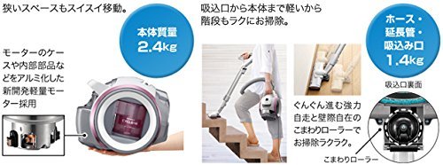 Plasma cluster mounted cyclone vacuum cleaner green system EC-QX310-G N2