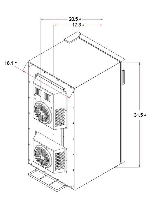 AKDY 32 BTL Electric Wine Cooler Cellar Chiller Single Zone AZ-EA44EC-75 N4