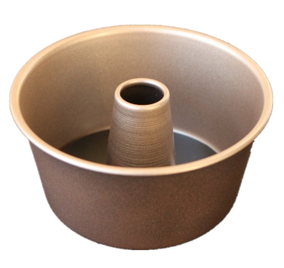 4 inch Savarin (Rum Baba) Cake Mould Champagne Gold Non-stick Convex Cylindrical Mold Pan (1, Bundt Pan) N9