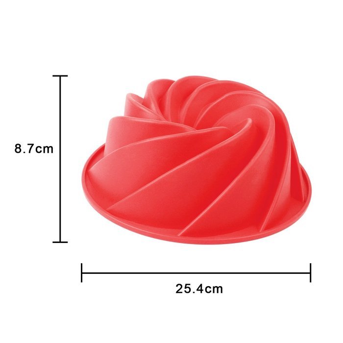 Ckeyin 9 Inch Rose Shaped Cake Pan Silicone Mold Cake Bakeware Baking Tool N16