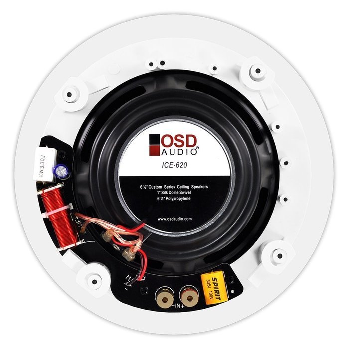 OSD Audio ICE540 5.25-inch Polypropylene Woofers 120-Watt In-Ceiling Speaker Pair N3