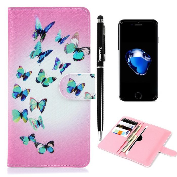 iPhone 7 Case,iPhone 6S Case,iPhone 6 Case (4.7") - Flip Folio Wallet Stand Case Insert Plug-in Design PU Leather... N53