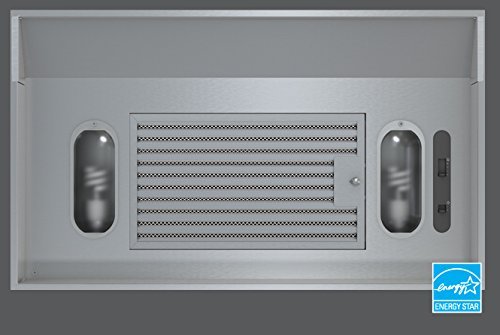 Zephyr Vortex ES Series AK9028AS-ES 28" Under Cabinet Insert Hood with 290 CFM Internal Blower 3 Speed Slide Controls...