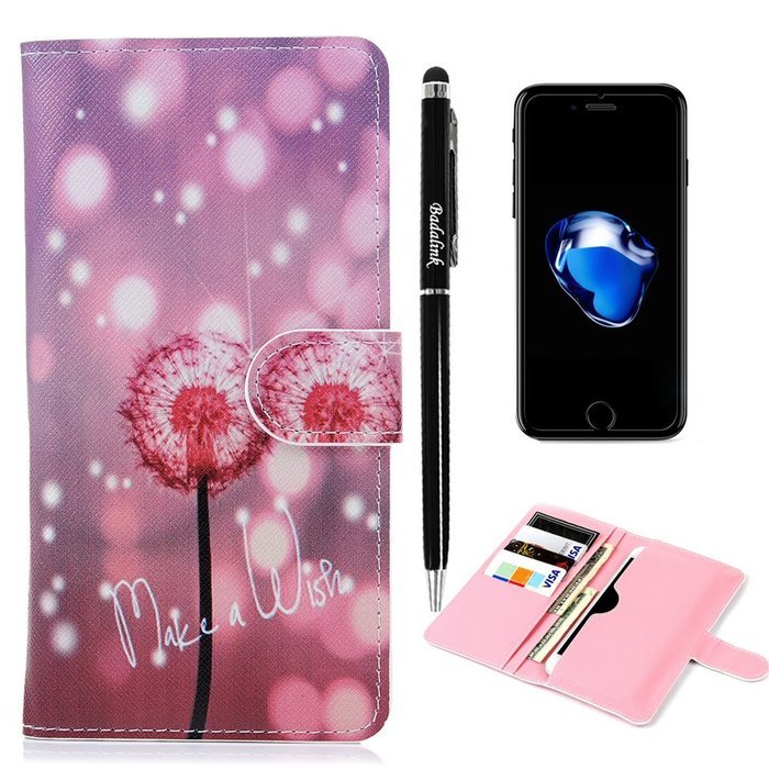 iPhone 7 Case,iPhone 6S Case,iPhone 6 Case (4.7") - Flip Folio Wallet Stand Case Insert Plug-in Design PU Leather... N65