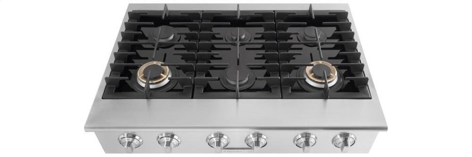 Electrolux Icon Professional E36GC76PPS 36" Slide-In Gas Cooktop with 6 Sealed Power Burners, in Stainless Steel. N6
