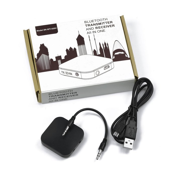 Bluetooth 4.1 Audio Transmitter and Receiver, GLL 2-in-1 Wireless 3.5mm Portable Adapter, Support APTX, SBC, A2DP... N17