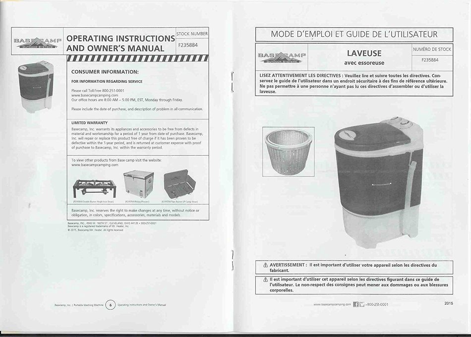 Best Rated Portable Single Tub Washing Machine EZYWASH by BaseCamp Mr. Heater F235883 (better value than Panda... N3