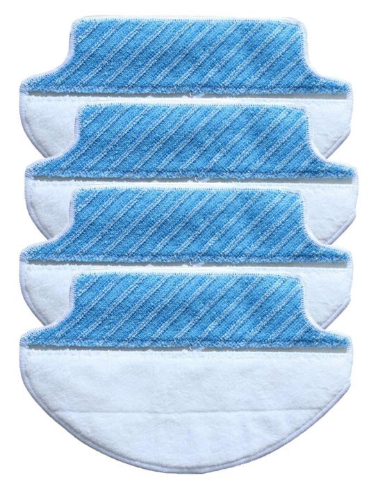 2-pack Wet & Dry Microfiber Mop Pad Mopping Cloth For Ecovacs Deebot DT85 DT83 eDM81 (4 Mop Pads) N7
