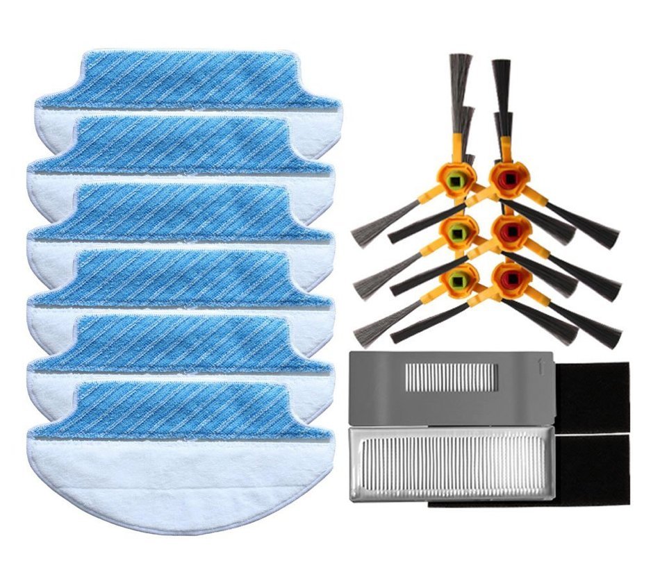2-pack Wet & Dry Microfiber Mop Pad Mopping Cloth For Ecovacs Deebot DT85 DT83 eDM81 (4 Mop Pads) N10