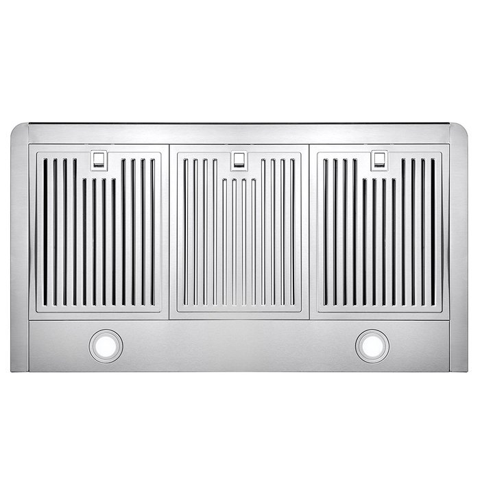 GOLDEN VANTAGE 36" Wall Mount Stainless Steel Ductless Range Hood Kitchen Vent With Golden Control Panel GV-63190D-GLD+CF N3
