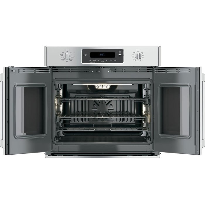 GE Cafe CT9070SHSS 30" Single French Door Electric Wall Oven with Self-Clean in Stainless Steel N2