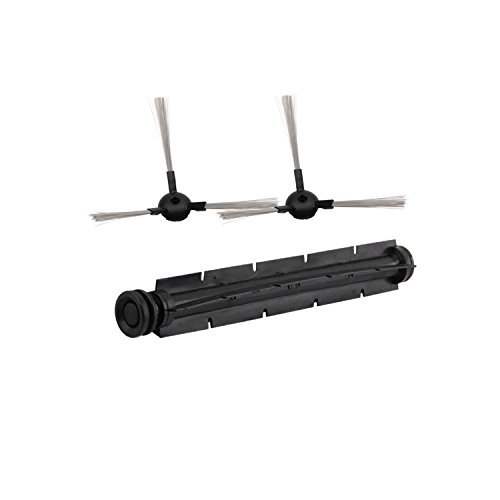 Original XR210 Side Brush 2 pcs and Rubber Brush 1 pc, Robot Vacuum Cleaner Parts