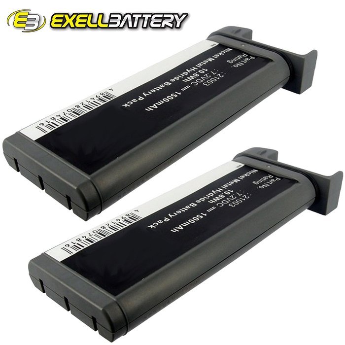 2x Exell EBVB-131 Ni-MH 7.2V Battery Fits iRobot Scooba 200, 230 Replaces 21003