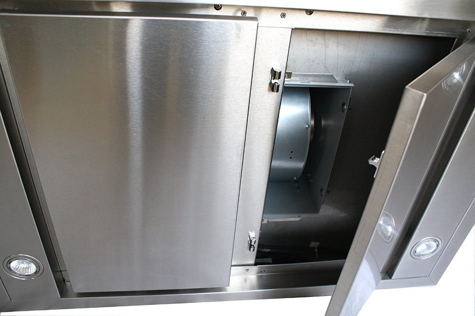 CAVALIERE 36" Wall Mounted Stainless Steel Kitchen Range Hood 860 CFM Spagna Vetro Econo Series SV198Z-SP36 N2