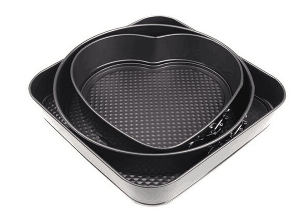 Bestwoohome Nonstick Bakeware Springform Pan Cake Mold for Baking (Mixed Shape) N8