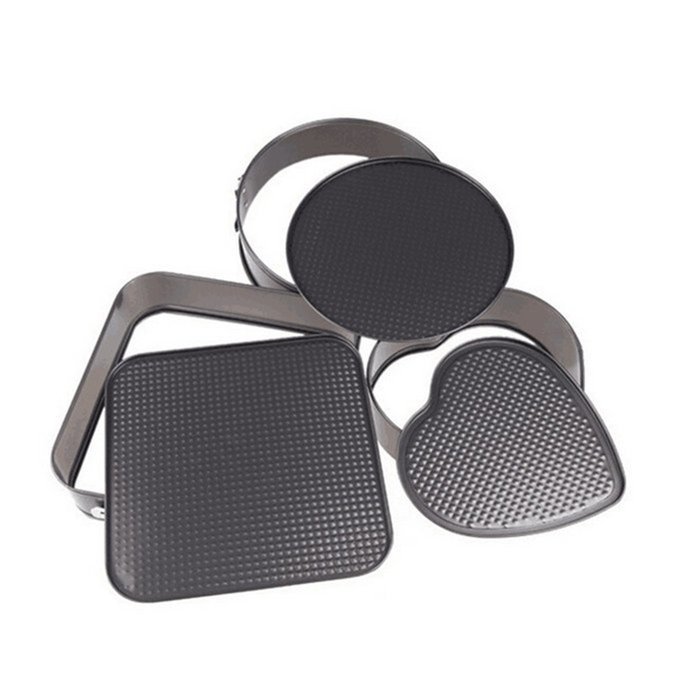 Bestwoohome Nonstick Bakeware Springform Pan Cake Mold for Baking (Mixed Shape) N9