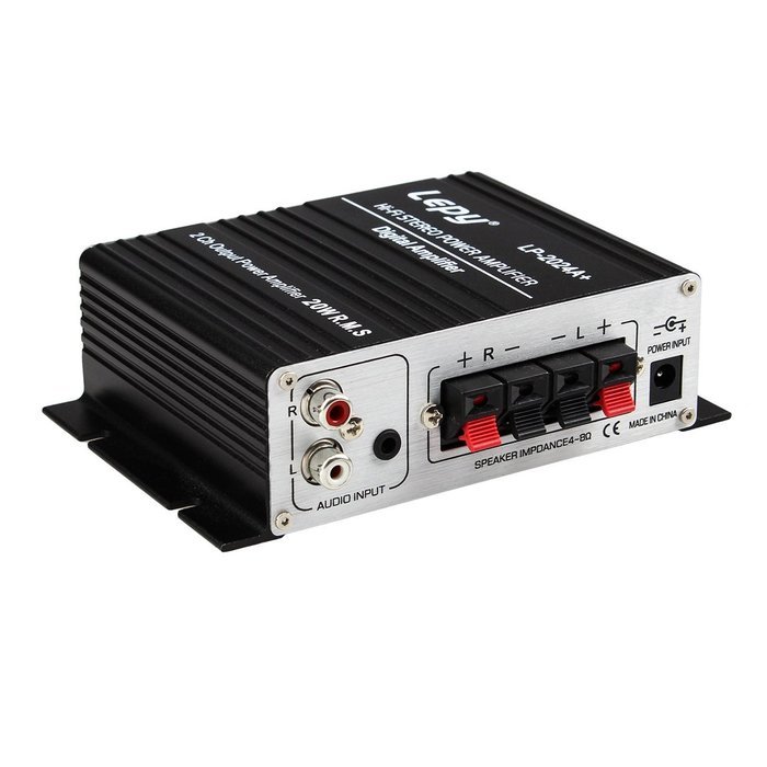 Lepy LP-2024A+ Digital 2x20W Mini Hi-fi Stereo Power Amplifier Black with 5A Power Cable for MP3 MP4 Mobile Phone...
