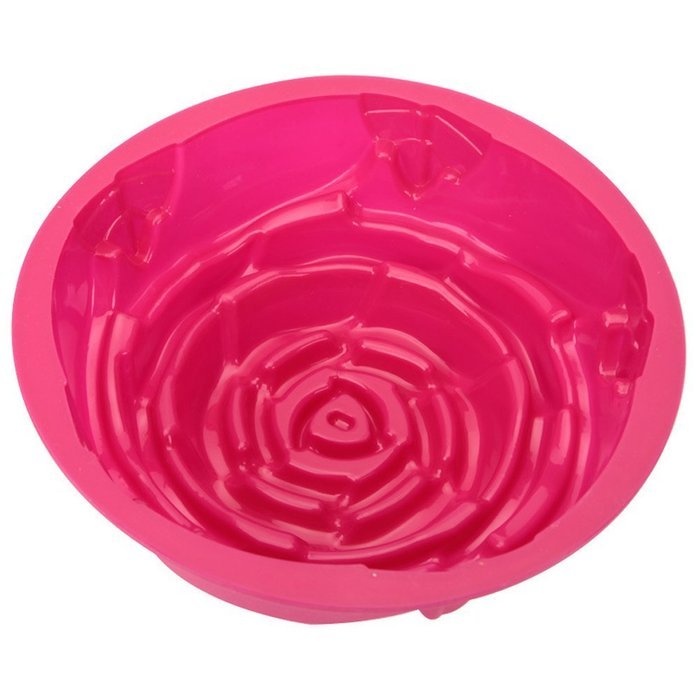 TFDSY Rose Flower Birthday Cake Bread Mold Silicone Baking Mould Tin Bakeware Decorating Dessert Pan N3