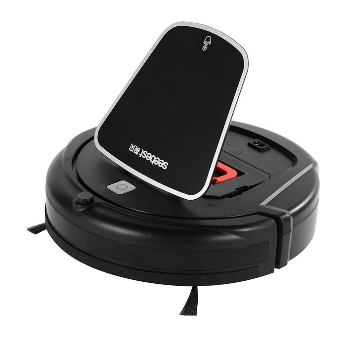 Seebest D730 Automatic Water Tank Robotic Vacuum Cleaner for Vacuuming and Mopping, Black