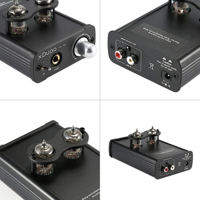 XDuoo TA-02 6J1x 2 Stereo Vacuum Tube Headphone Amplifier Class A Buffer Amp N9