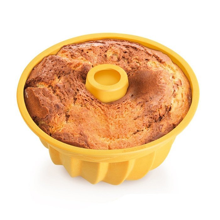 1ea 9" Alekoo Non-Stick Silicone DIY Cake Bundt Pans, Chiffon Mold, Savarin Pan (High) N12